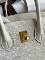 HM BIRKIN 25CM CREAM TOGO LEATHER GOLD HARDWARE - Image 6