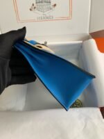 KELLY DANSE 22 EVERCOLOR BLUE IN CALFSKIN SLIVER HARDWARE - Image 12
