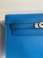 KELLY DANSE 22 EVERCOLOR BLUE IN CALFSKIN SLIVER HARDWARE - Image 15
