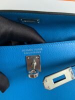 KELLY DANSE 22 EVERCOLOR BLUE IN CALFSKIN SLIVER HARDWARE - Image 17