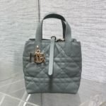 MINI TOUJOURS BUCKET BAG 18 IN GREY CANNAGE CALFSKIN
