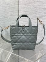 MINI TOUJOURS BUCKET BAG 18 IN GREY CANNAGE CALFSKIN - Image 3