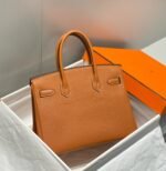 HM BIRKIN 30CM BROWN TOGO LEATHER SILVER HARDWARE - Image 2