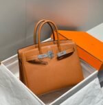 HM BIRKIN 30CM BROWN TOGO LEATHER SILVER HARDWARE - Image 3