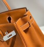 HM BIRKIN 30CM BROWN TOGO LEATHER SILVER HARDWARE - Image 6