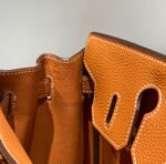 HM BIRKIN 30CM BROWN TOGO LEATHER SILVER HARDWARE - Image 7