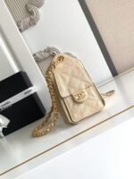 CC 25 MINI HANDBAG 22CM IN BEIGE GRAINED CALFSKIN GOLD HARDWARE - Image 7