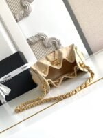 CC 25 MINI HANDBAG 22CM IN BEIGE GRAINED CALFSKIN GOLD HARDWARE - Image 13