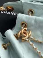 CC 25 MINI HANDBAG 22CM IN BABY BLUE GRAINED CALFSKIN GOLD HARDWARE - Image 12