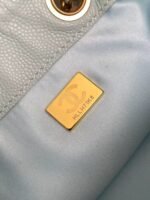 CC 25 MINI HANDBAG 22CM IN BABY BLUE GRAINED CALFSKIN GOLD HARDWARE - Image 10