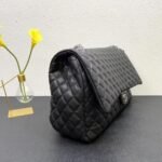 CC CLASSIC FLAP BAG 46 IN BLACK QUILTED CALFSKIN - Image 3