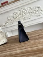 HM KELLY MINI POCHETTE 22 IN NAVY BLUE CALFSKIN - Image 9
