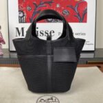 CARGO PICOTIN BAG 18 IN BLACK TOGO GOLD HARDWARE - Image 2