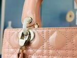 LADY BAG 24 BEIGE PATENT CALFSKIN GOLD HARDWARE - Image 6