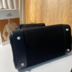 BIRKIN CARGO 35CM BLACK CANVAS AND LEATHER SILVER HARDWARE - Image 12