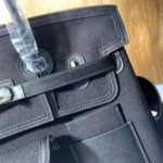BIRKIN CARGO 35CM BLACK CANVAS AND LEATHER SILVER HARDWARE - Image 11