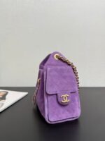 CHANEL 26S HOBO BAG 22 IN PURPLE CALFSKIN - Image 2