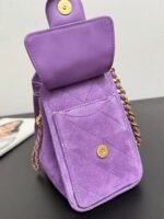 CHANEL 26S HOBO BAG 22 IN PURPLE CALFSKIN - Image 3