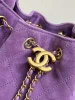 CHANEL 26S HOBO BAG 22 IN PURPLE CALFSKIN - Image 4