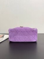 CHANEL 26S HOBO BAG 22 IN PURPLE CALFSKIN - Image 6