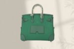 BIRKIN CARGO 25CM GREEN CANVAS AND LEATHER SILVER HARDWARE - Image 16