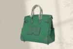 BIRKIN CARGO 25CM GREEN CANVAS AND LEATHER SILVER HARDWARE - Image 12