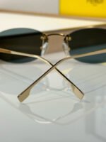 FIRST CRYSTAL RIMLESS OVAL FRAME SUNGLASSES FE4075US IN METAL - Image 7