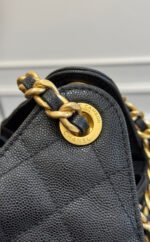 CHANEL 25S HOBO BAG 30 IN BLACK CAVIAR - Image 4