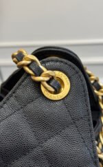 CHANEL 25S HOBO BAG 30 IN BLACK CAVIAR - Image 14