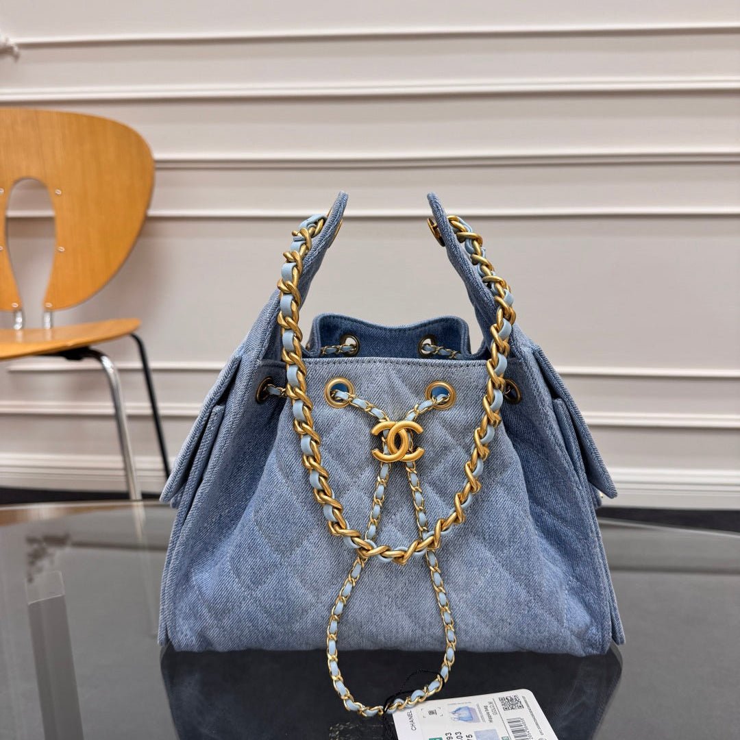imgHD_89105d0f_20250401_cmp_i1743470142210_7138_0_0_jpg CHANEL 25S HOBO BAG 30 IN BLUE DENIM WITH GOLD HARDWARE - Image 1