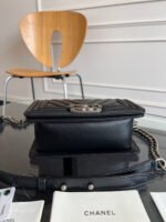 CHANEL 25S BOY BAG 20 IN BLACK LAMBSKIN - Image 3