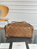 CHANEL 25S HOBO BAG 30 IN METALLIC BROWN CAVIAR WITH GOLD HARDWARE - Image 13
