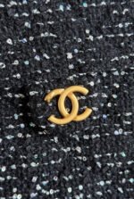 CHANEL 25S HOBO BAG 30 IN BLACK TWEED WITH GOLD HARDWARE - Image 9