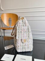 CHANEL 25S HOBO BAG 30 IN MULTICOLOR TWEED WITH GOLD HARDWARE - Image 16