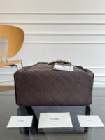 CHANEL 25S HOBO BAG 40 IN DARK EARTH BROWN CAVIAR WITH GOLD HARDWARE - Image 23