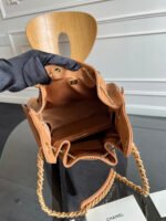 CHANEL 25S HOBO BAG 30 IN CARAMEL BROWN CAVIAR WITH GOLD HARDWARE - Image 6