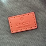 GUCCI 26S GIGLIO TOP HANDLE BAG 19 IN WARM BEIGE AND BROWN CANVAS - Image 5