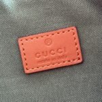 GUCCI 26S GIGLIO TOP HANDLE BAG 19 IN WARM BEIGE AND BROWN CANVAS - Image 11