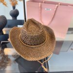 MIUMIU STRAW COWBOY HAT STYLE 19 - Image 14