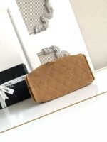 CHANEL 25S HOBO BAG 30 IN BROWN SUEDE WITH GOLD HARDWARE - Image 15