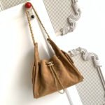 CHANEL 25S HOBO BAG 30 IN BROWN SUEDE WITH GOLD HARDWARE - Image 11