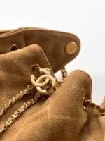 CHANEL 25S HOBO BAG 30 IN BROWN SUEDE WITH GOLD HARDWARE - Image 3