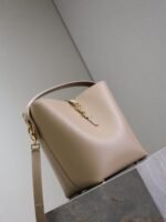 YSL 25S LE 5 À 7 BUCKET 26 IN NUDE CALFSKIN GOLD HARDWRE - Image 10