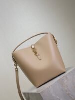 YSL 25S LE 5 À 7 BUCKET 26 IN NUDE CALFSKIN GOLD HARDWRE - Image 9