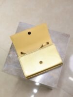 YSL 25S KATE BAG 20 IN GOLD METALLIC CALFSKIN GOLD HARDWARE - Image 9