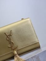 YSL 25S KATE TASSEL 20 IN GOLD METALLIC CALFSKIN GOLD HARDWRE - Image 3