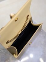 YSL 25S KATE TASSEL 20 IN GOLD METALLIC CALFSKIN GOLD HARDWARE - Image 13