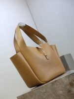 YSL 25S LE 5 À 7 BEA 50 IN DARK CARAMEL CALFSKIN GOLD HARDWRE - Image 8