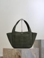 YSL 25S LE 5 À 7 BEA 50 IN DARK OLIVE SUEDE GOLD HARDWRE - Image 9