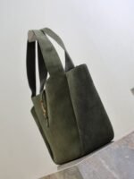 YSL 25S LE 5 À 7 BEA 50 IN DARK OLIVE SUEDE GOLD HARDWRE - Image 5